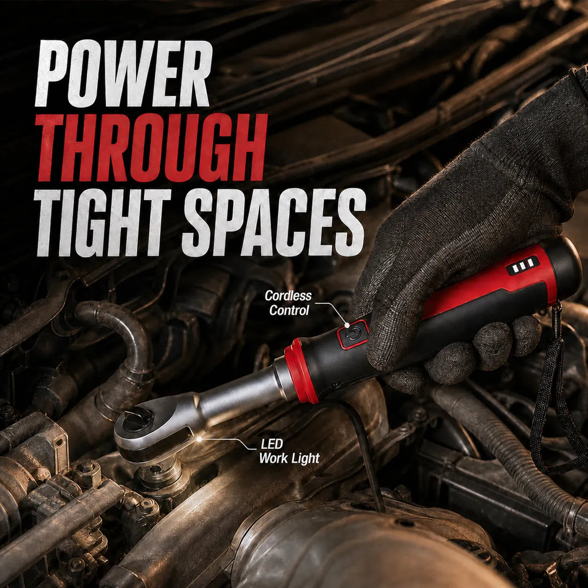 Compact Cordless Power Ratchet Wrench
