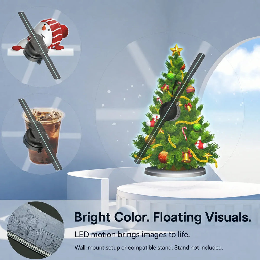 Holiday Magic 3D Hologram Fan Projector
