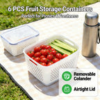 Food Storage Containers for Refrigerator Organization（3-6 PCS）