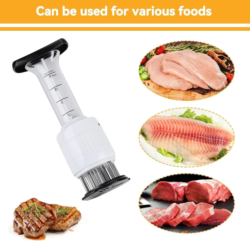 🍖 Meat Tenderizer & Marinade Injector Kit