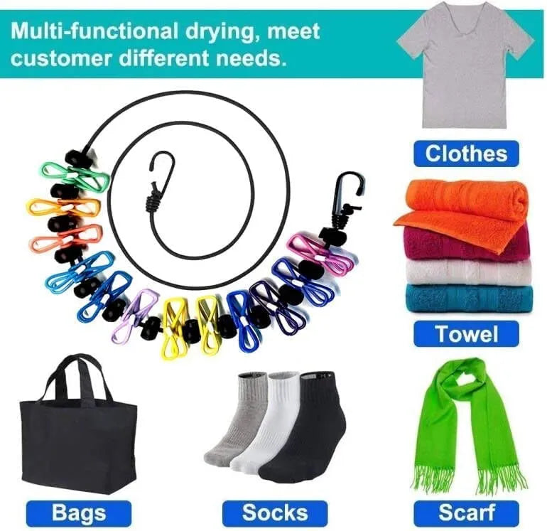 🔥Portable Clothesline for Camping/Backyard/RV