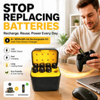 🔋 Rechargeable AA Lithium Battery Pack with Fast Charger