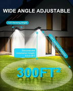Solar-Powered Clip-On LED Security Light with Motion Sensor