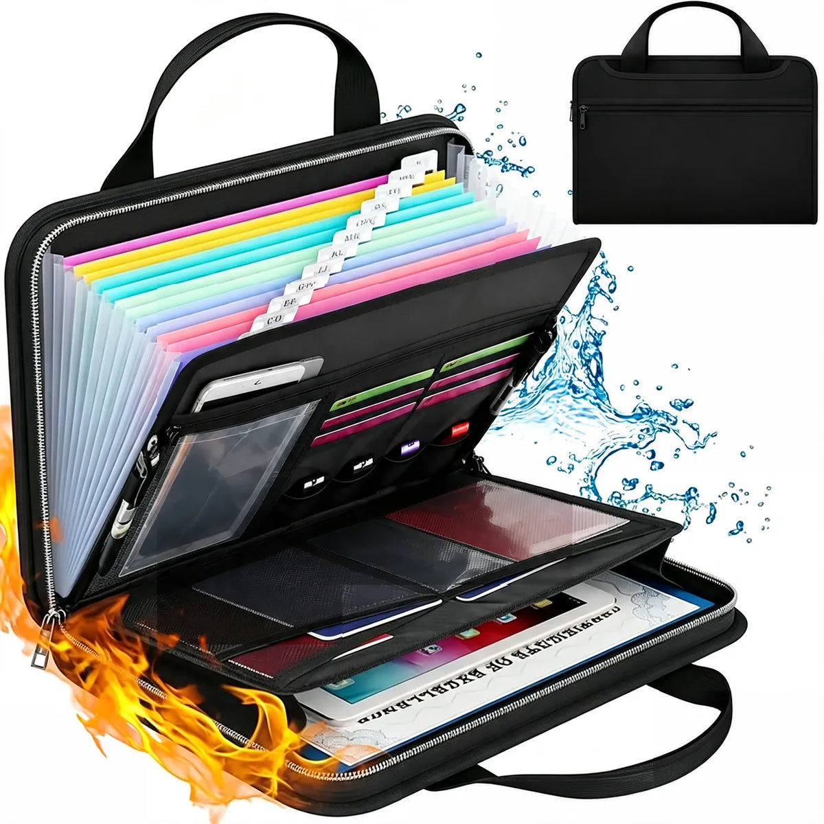 🔥 Fireproof File Organizer – Keep Your Documents Safe & Organized
