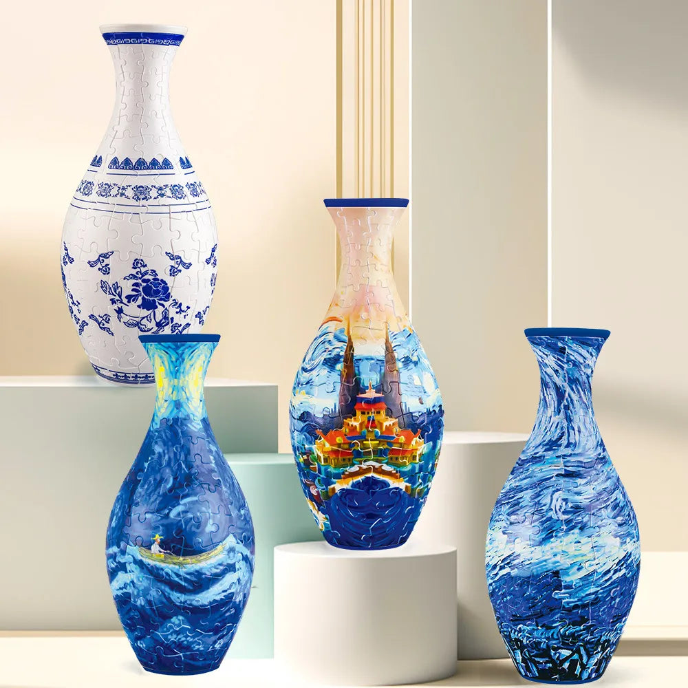 3D Puzzle Vase  – Ideal Gift for Craft Enthusiasts