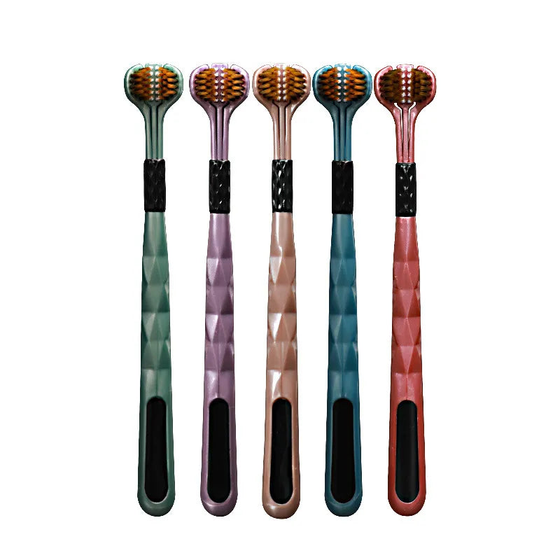3-sided Toothbrush — 5 Counts/set Soft & Gentle Toothbrush, Comfort Oral Care Toothbrush