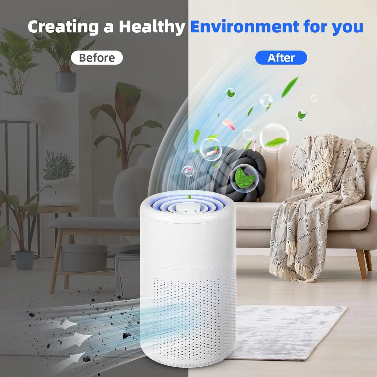 🌬️USB Compact Desktop Air Purifier — Clean Air Anywhere You Go