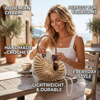 🐚 Handmade Crochet Seashell Tote Bag – Bohemian Summer Shoulder Bag