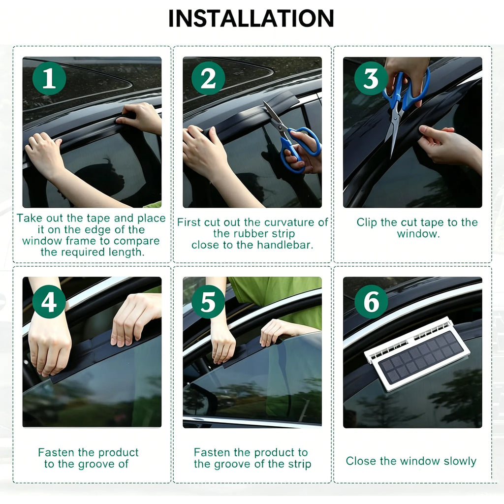☀️ Solar-Powered Car Ventilation Fan