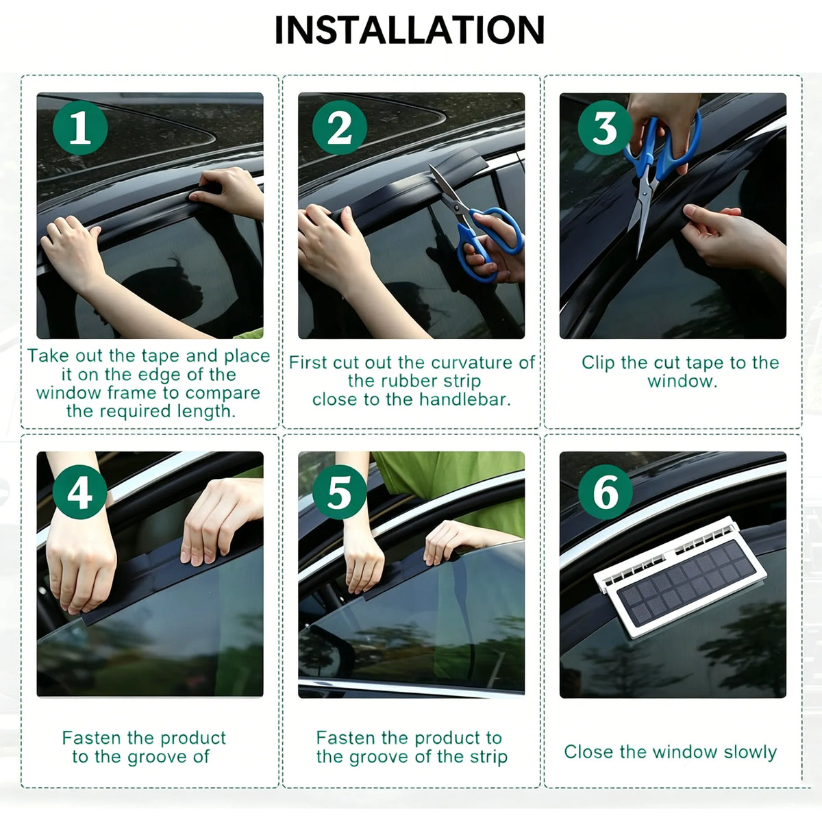☀️ Solar-Powered Car Ventilation Fan