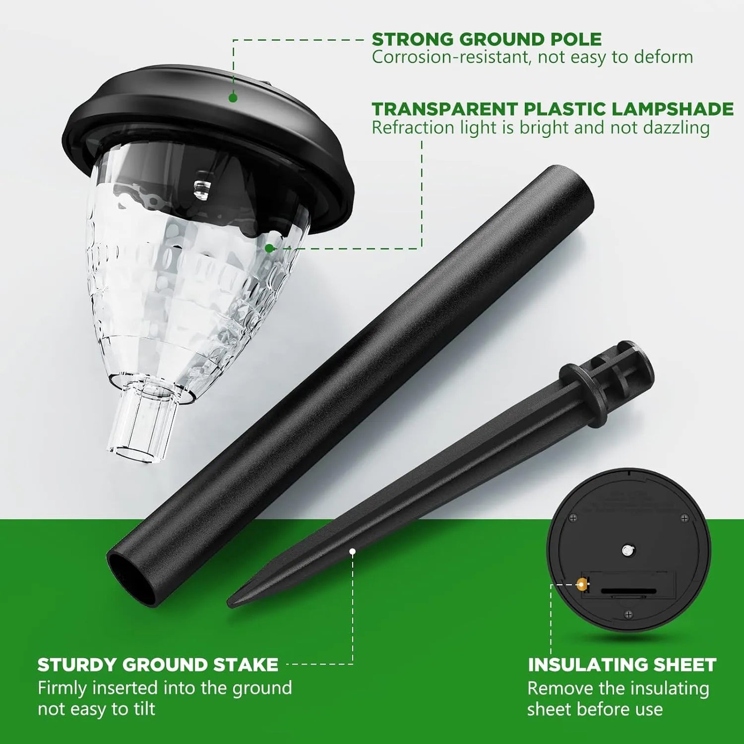 ✨ Solar Pathway Lights – Outdoor Waterproof Garden Lights