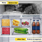 7-1Pack Stackable Refrigerator & Pantry Organizer Bins