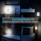 🌙 Plug-in LED night light with automatic sensor function – soft light