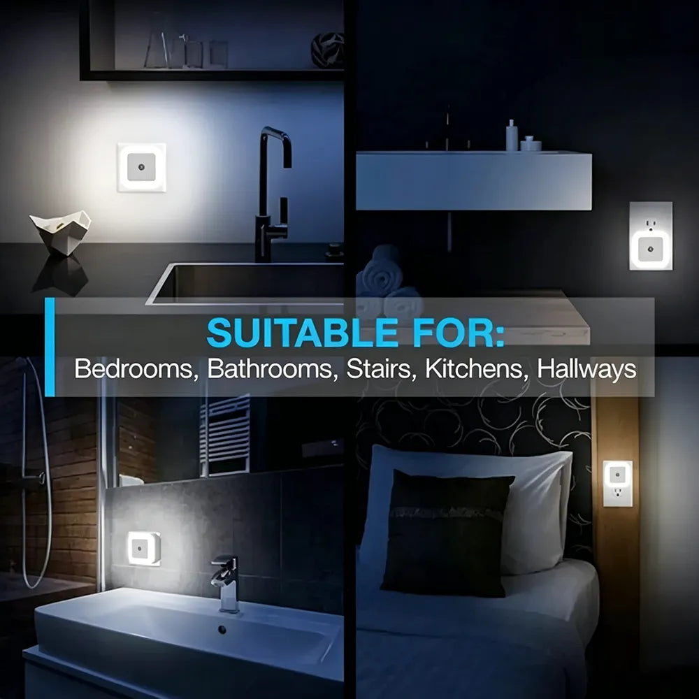 🌙 Plug-in LED night light with automatic sensor function – soft light