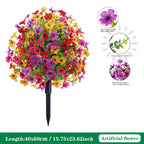 Outdoor artificial flower decoration