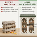 🥚 13” Rustic Chicken Coop Egg Holder