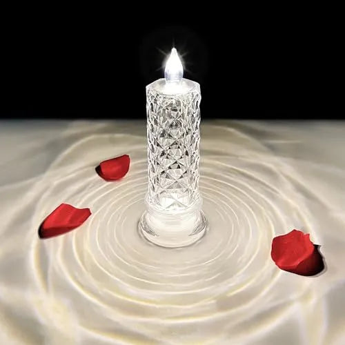 🕯️ Rose Shadow LED Flameless Candles – Elegant & Safe Ambiance, Anytime, Anywhere!