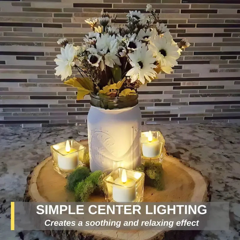 🔥 The Last Tea Lights You’ll Ever Need (6 Pack)— Rechargeable, Realistic & Remote-Controlled!