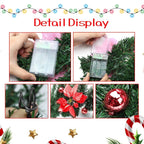 Pre-Lit Christmas Garland with Red Poinsettias & Warm Lights