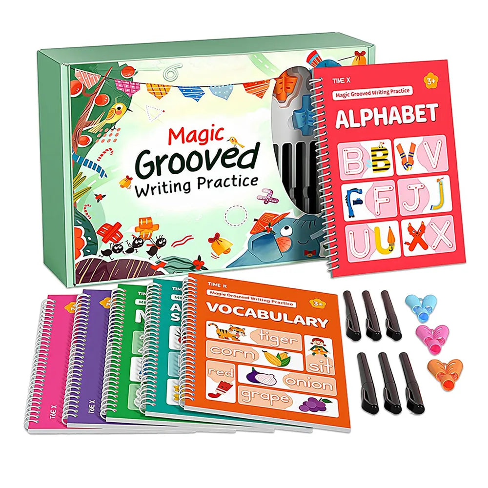 ✏️📚 Writing Workbook Set for Kids Ages 3–8