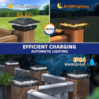🌟 Solar Post Cap Lights – Brighten Your Outdoor Living