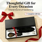 Vintage Signature Pen Calligraphy Set – Feather Pen for Writing