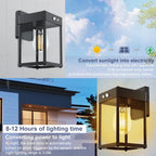 Solar-Powered Outdoor Wall Light with Motion Sensor