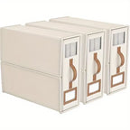 🛏️ Foldable bedding storage box - with a see-through window and transparent label bag