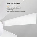 💡 E27 Screw-Base Silent Mini Fan Light,Remote Control