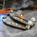 🎃 Skull Boat Backflow Incense Burner – Spooky Serenity Meets Home Decor 🎃