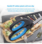 🍕 Stainless Steel Pizza Scissors with Detachable Serving Shovel