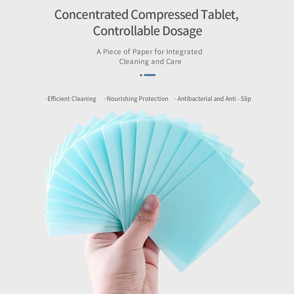 🧼Multi-Purpose Floor Cleaning Sheets – Concentrated Dissolvable Cleaning Tablets for Hardwood & Tile Floors