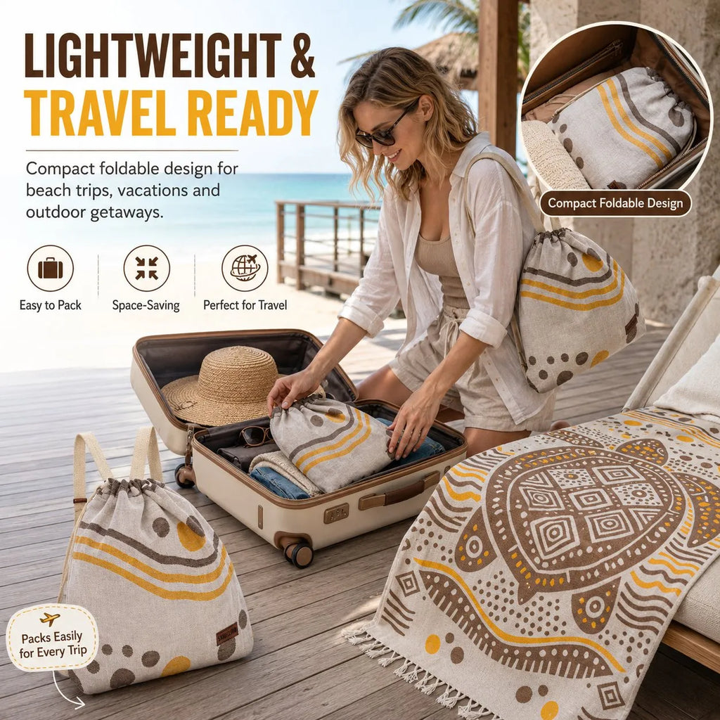 🐢 2-in-1 Towel Bag