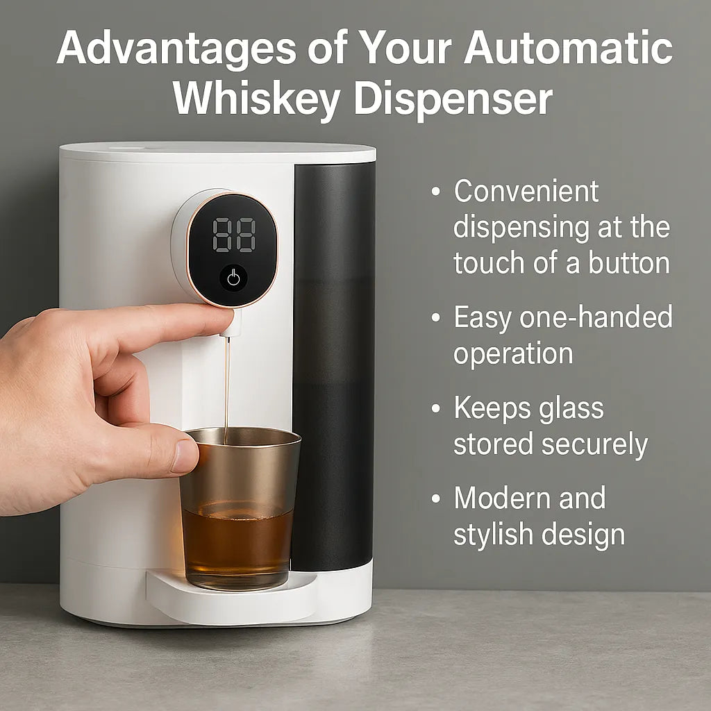 Smart Whiskey Dispenser – Perfect Pour, Every Time, Hands-Free