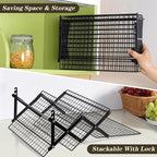 Space-Saving 3-Tier Foldable Cooling Rack