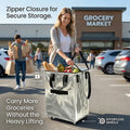 🛒 Reusable Rolling Shopping Bag – Carry More, Effort Less