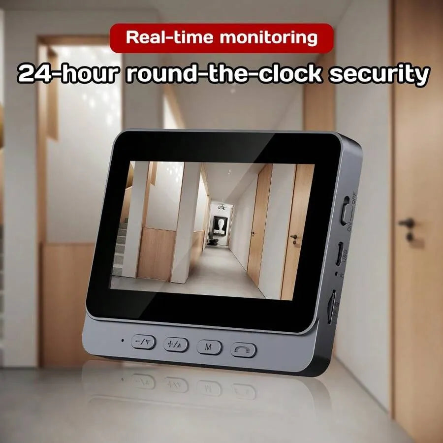 M16S Wireless Video Doorbell Monitor with 4.3-Inch Indoor Screen