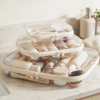 Clear Hard-Shell Zip Organizer Set