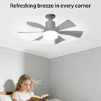 💡 E27 Screw-Base Silent Mini Fan Light,Remote Control