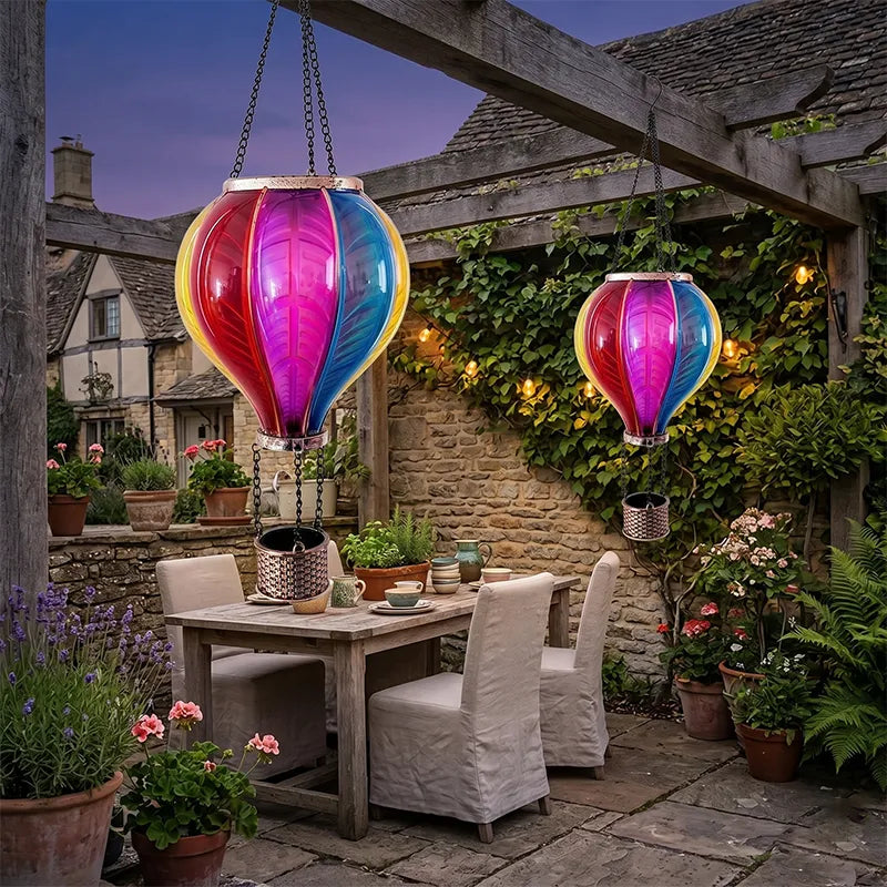 🎈 Hot Air Balloon Solar Lantern