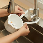 Hanging Sink Drain Basket with Bottom Release – Multi-Purpose Kitchen Strainer for Leftovers, Fruits, Tea & Cleaning Tools