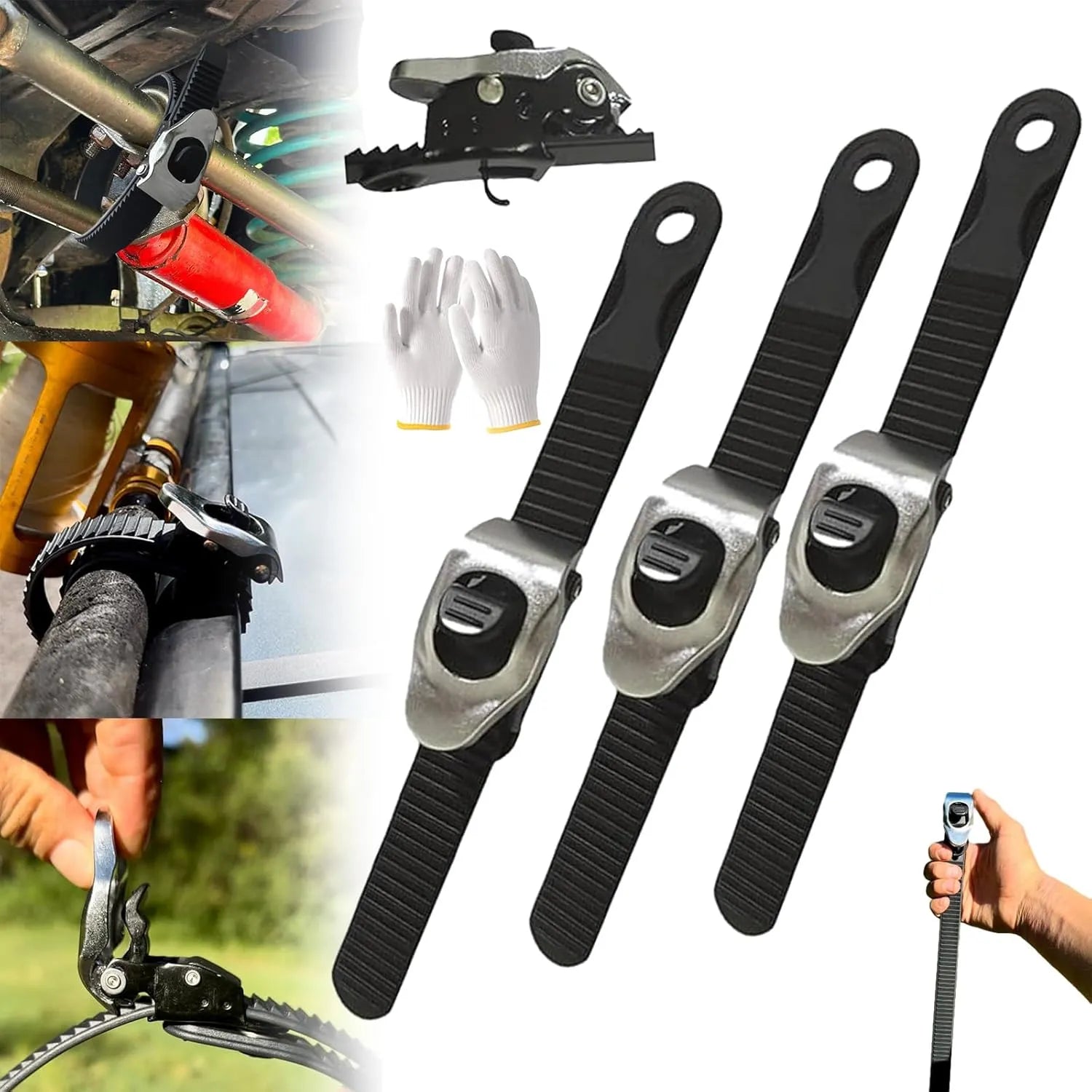 🔒 Ultimate Heavy-Duty Grip Lock Strap – Secure Anything, Anywhere, in Seconds!