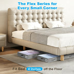 🛏️ Low Profile Under Bed Storage Containers