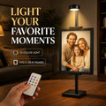Adjustable Lighted Tabletop Picture Frame Display Stand