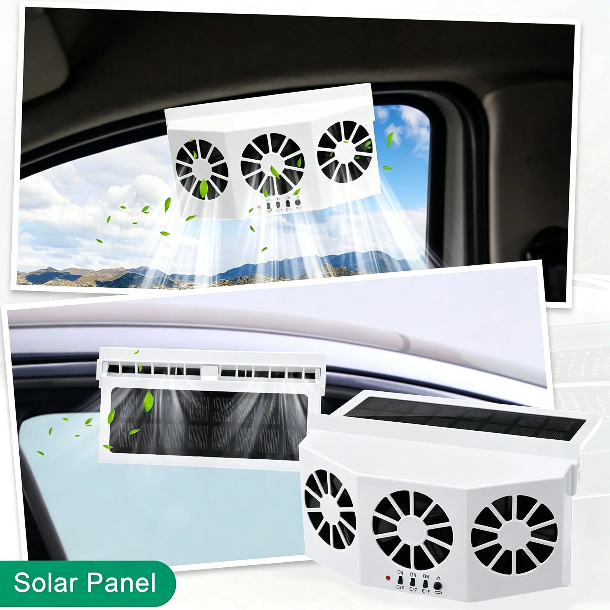 ☀️ Solar-Powered Car Ventilation Fan