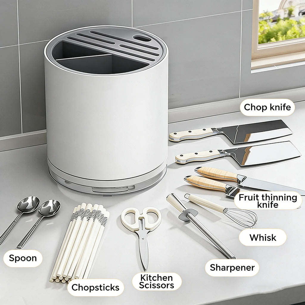 Slot Knife Organizer – Multi-Purpose Kitchen Storage Holder 🔪✨