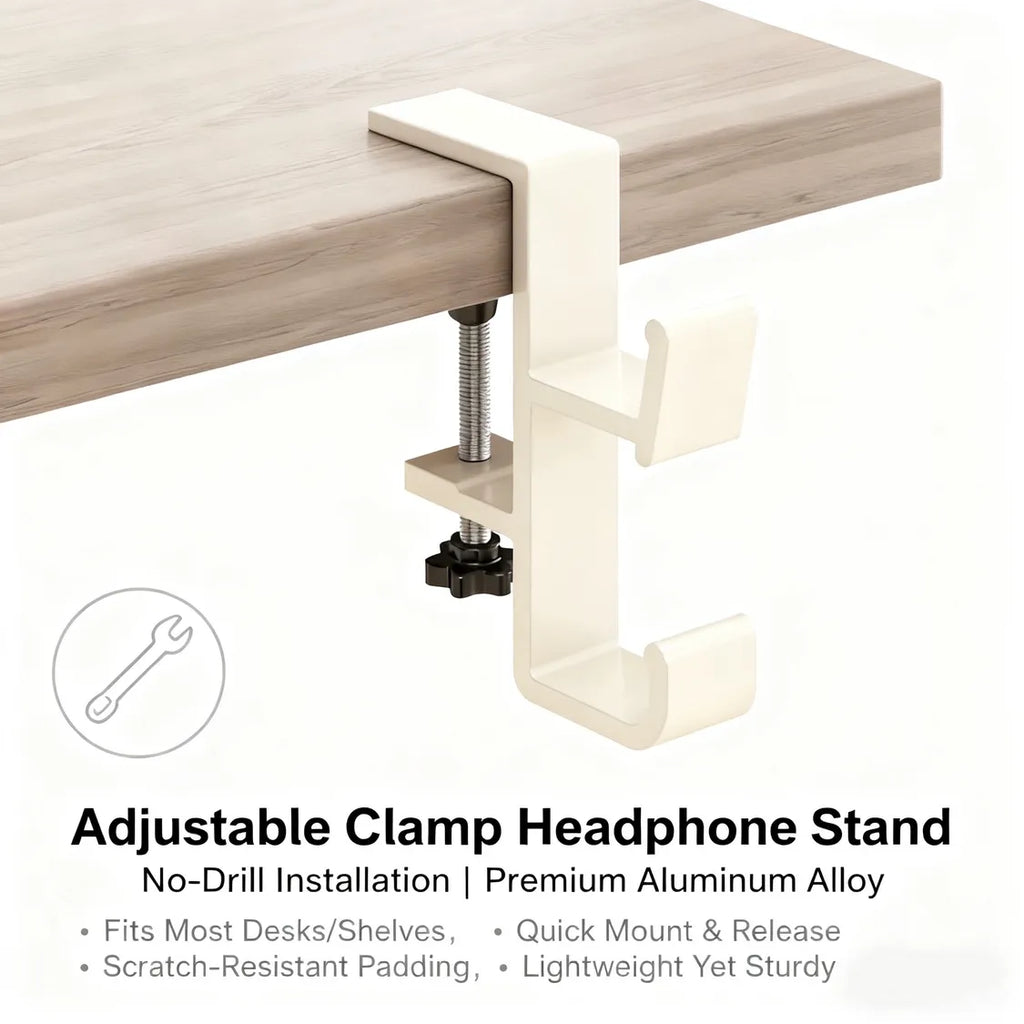 🎄Adjustable Christmas Fireplace Mantel Hooks – Heavy-Duty Stocking & Wreath Hanger Clamps for Holiday Decorations