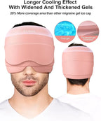 Multifunctional Gel Head & Eye Therapy Mask – Hot & Cold Relief for Migraines, Puffy Eyes, Sinus Pressure & Stress