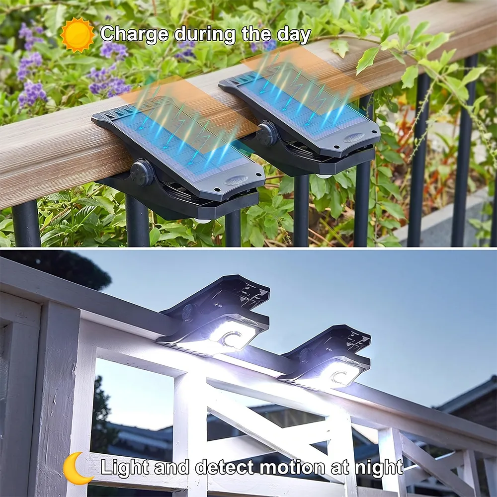 💡 Solar Motion Sensor Clip Light – Smart Outdoor Security Lighting