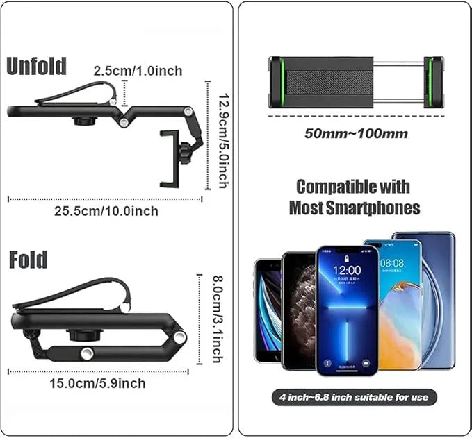 360° Rotatable Multifunctional Phone Holder Stand - Car Mount Accessory